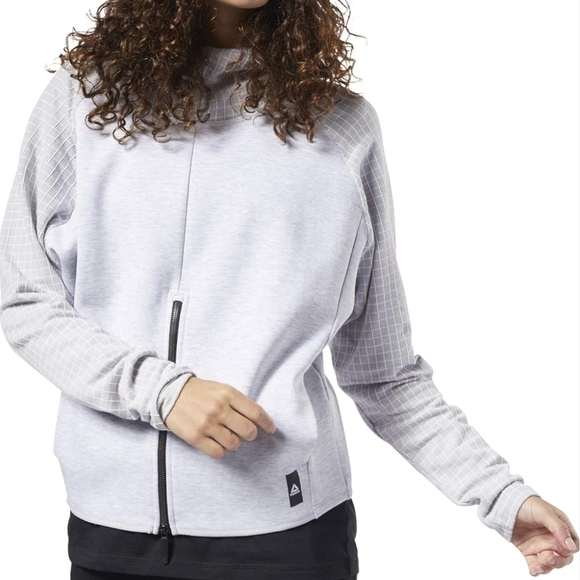 Reebok Women's TS Q4 Hoodie Sweatshirt In Size Large - Picture 2 of 12